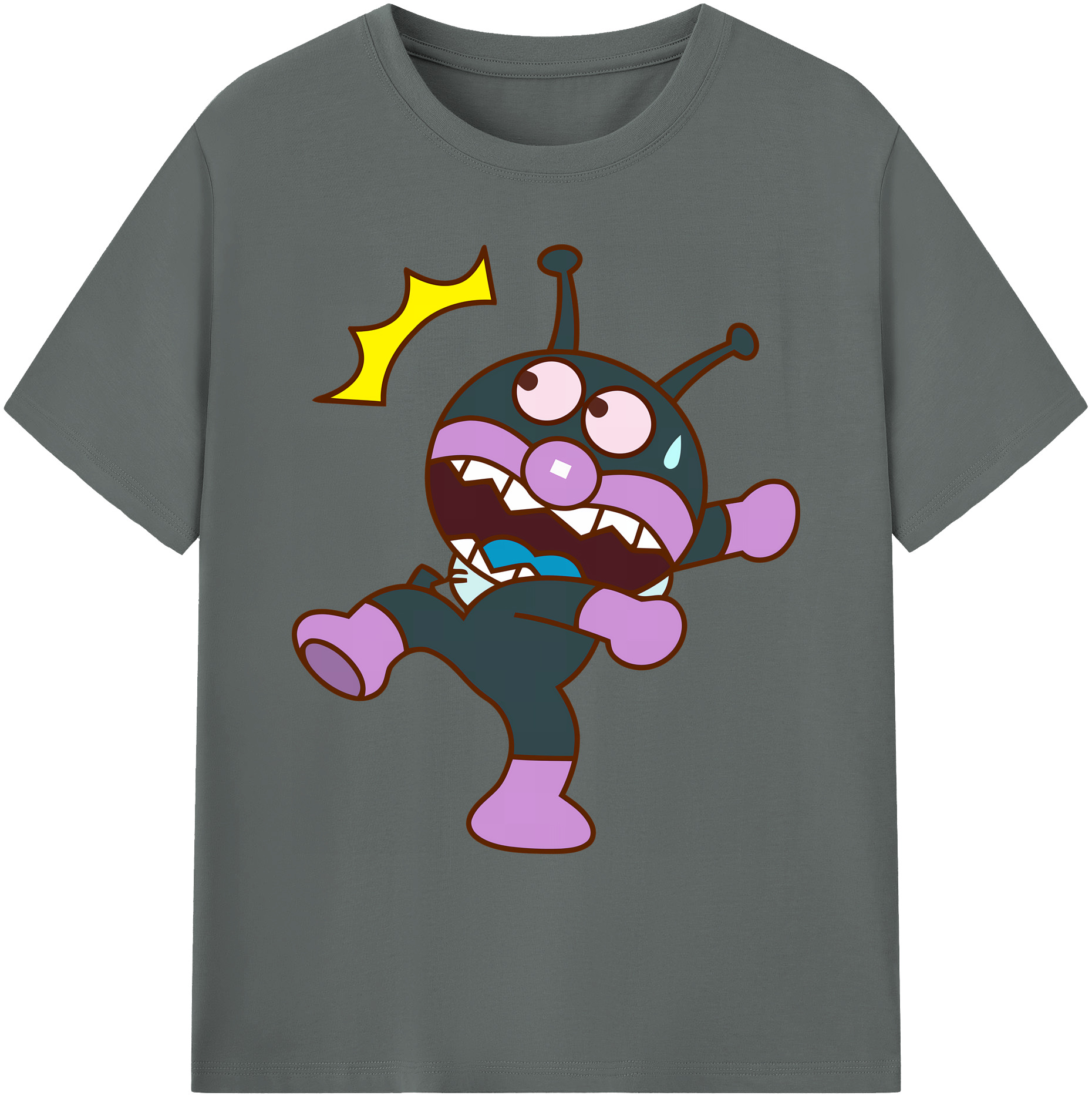 （画像用） アンパンマン Anpanman 綿100％ メンズ半袖Tシャツ｜肌触りやわらか＆通気性